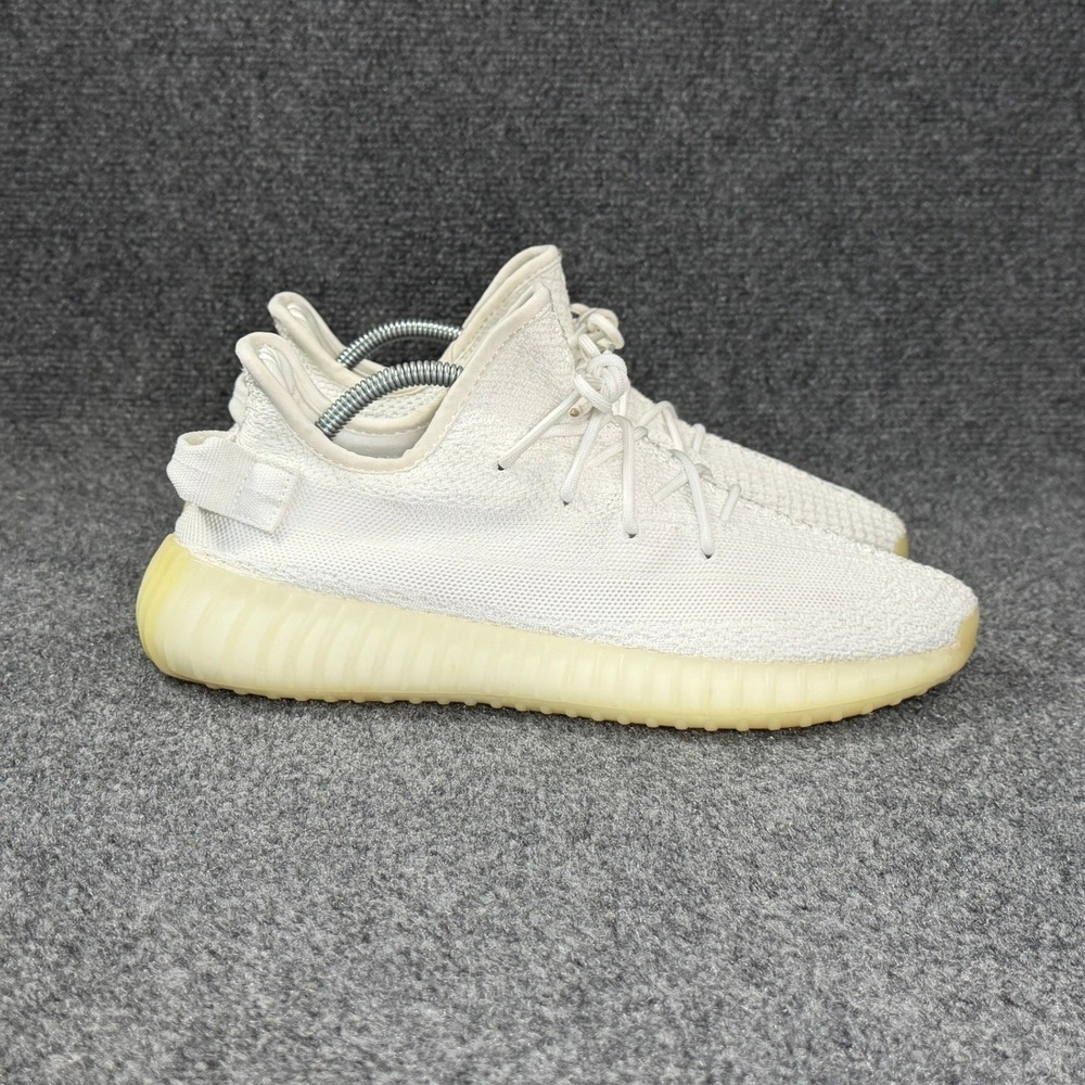 Adidas Yeezy Boost 350 V2 Athletic Shoes Men's 9.5 White Primeknit Retro Running